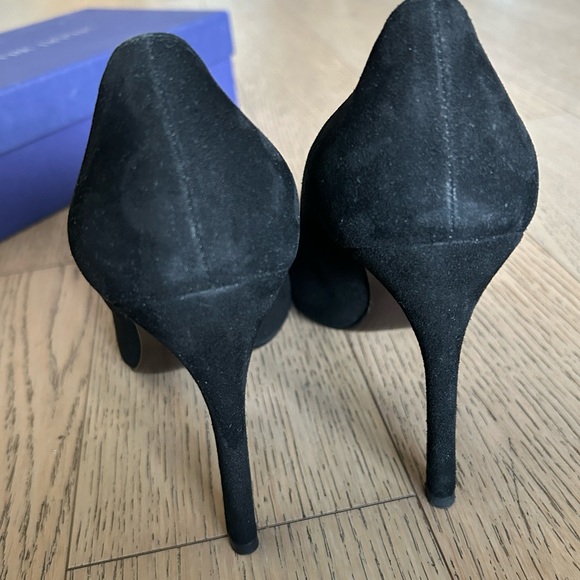 Stuart Weitzman Suede Black Pumps - Picture 2 of 7